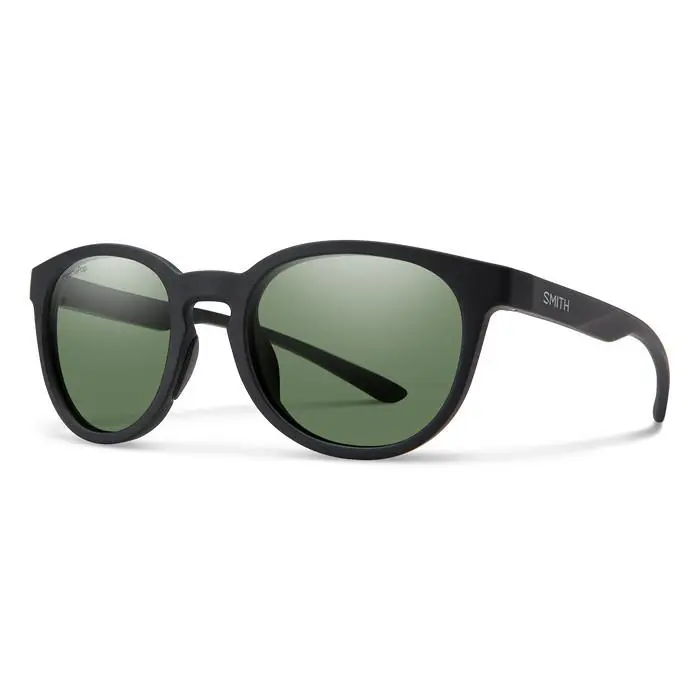 Unisex Smith Eastbank Sunglasses OS Matte Black Grey Green Lens - Frame: Black
