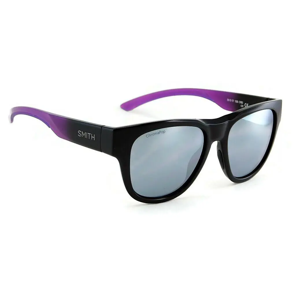Smith Rounder Sunglasses Violet Spray / Chromapop Platinum Mirror Lens
