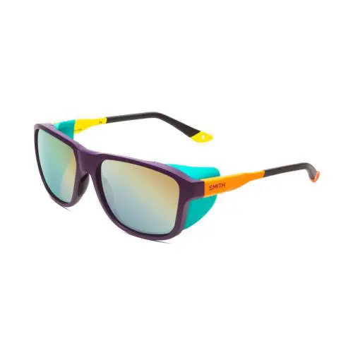 Smith Embark Sunglasses Purple Cinder Hi Viz/cp Polarized Opal Blue Mirror 58 mm - Frame: Multicolor, Lens: Multicolor