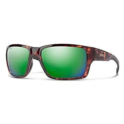 Outback Unisex Sunglasses Tortoise/chromapop Polarized Green Mirror by Smith Optics