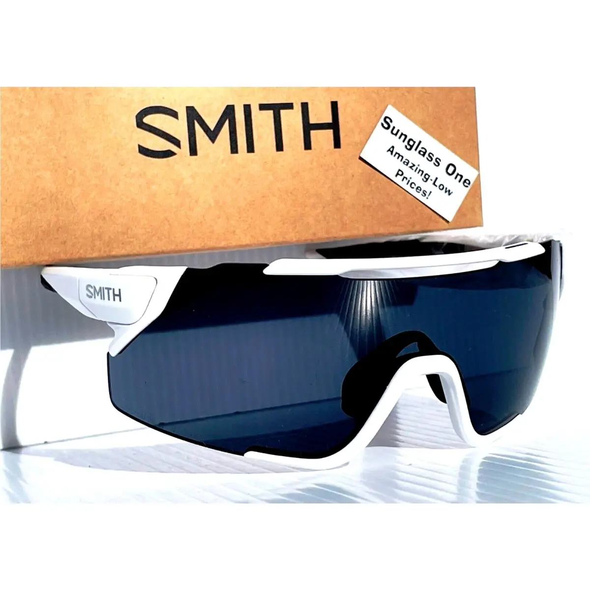Smith Optics Attack Mag Mtb White Chromapop Black Low Light 2 Lens Sunglass
