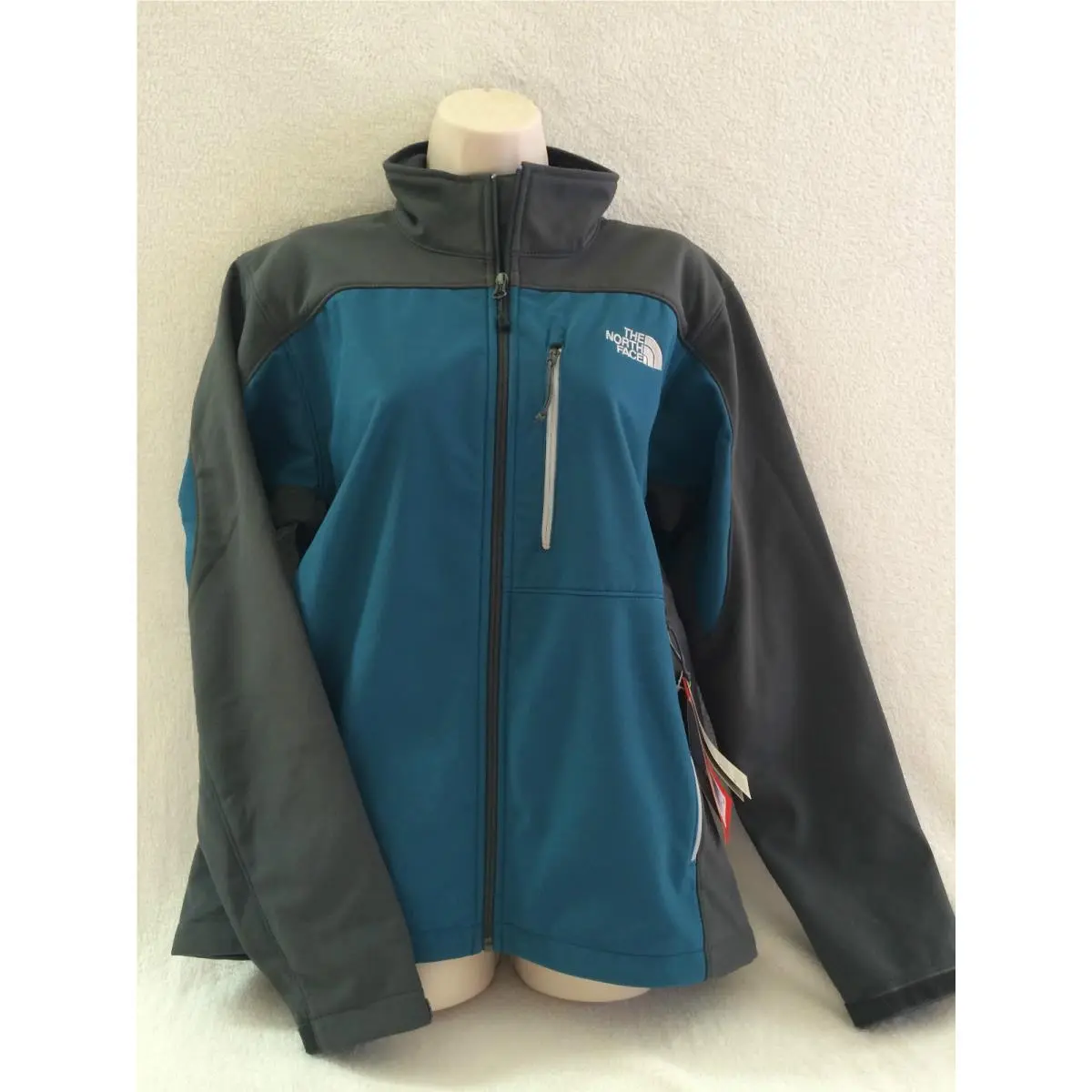 Victoria`s Secret Mens The North Face Full Zip Bionic Jacket Size Med Blue/gray