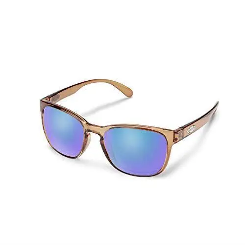 Suncloud  Loveseat Polarized Sunglasses Crystal Brown/blue Mirror by Smith Optics