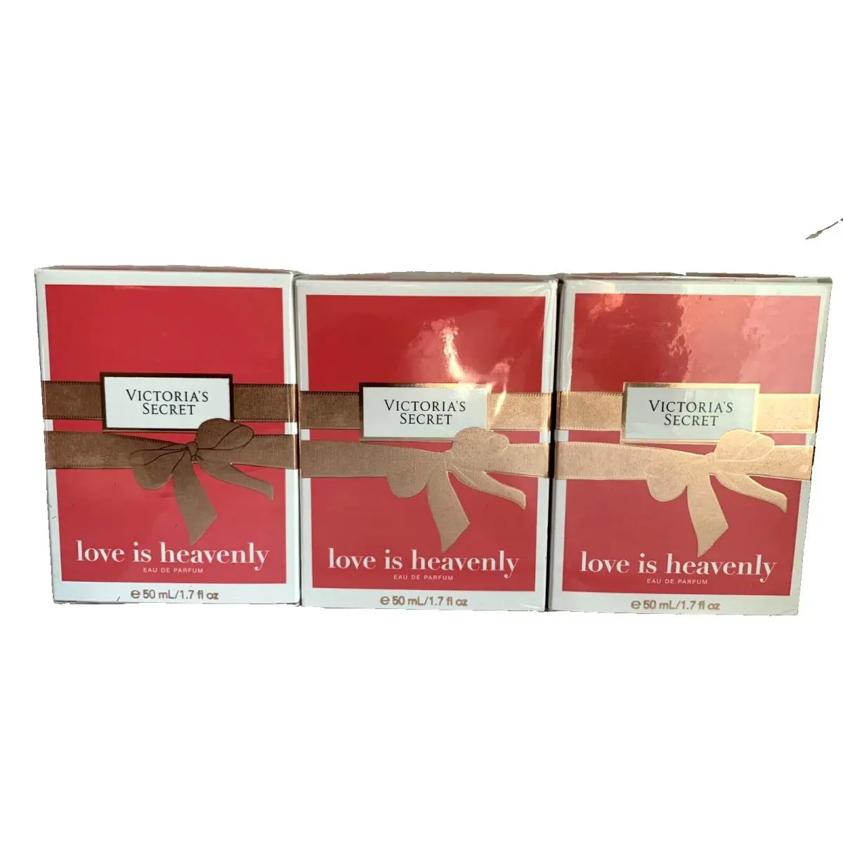 Victoria`s Secret Love IS Heavenly Eau De Parfum Perfume 1.7 oz Lot 3 by Victoria's Secret
