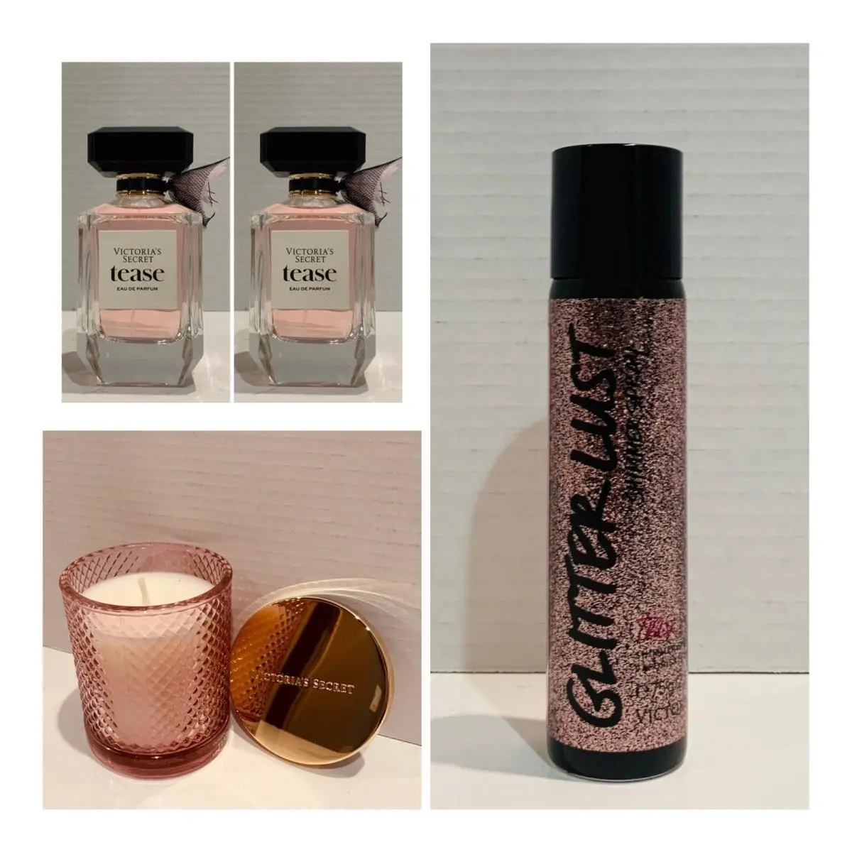 Victoria`s Secret Tease Eau de Parfum 3.4 Fl.oz. 2 / Shimmer Spray / Candle by Victoria's Secret