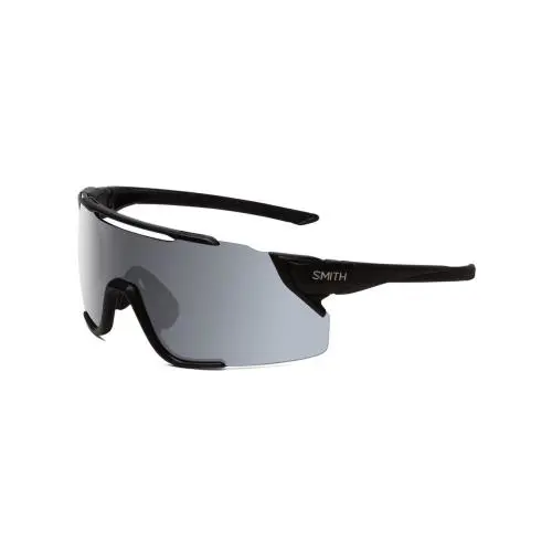Smith Attack Mag Mtb Wrap Rimless Sunglass Black/cp Platinum Mirror/amber 172 mm