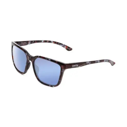 Smith Shoutout Retro Sunglasses Tortoise Chromapop Glass Polarized Blue Mirror