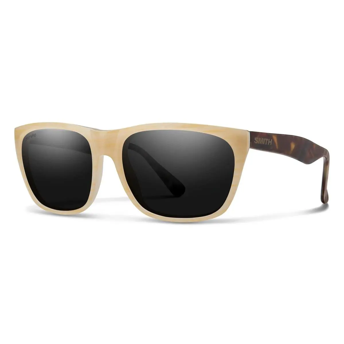 243739G19586N Mens Smith Optics Smith Tioga Polarized Sunglasses - Frame: Horn Milk