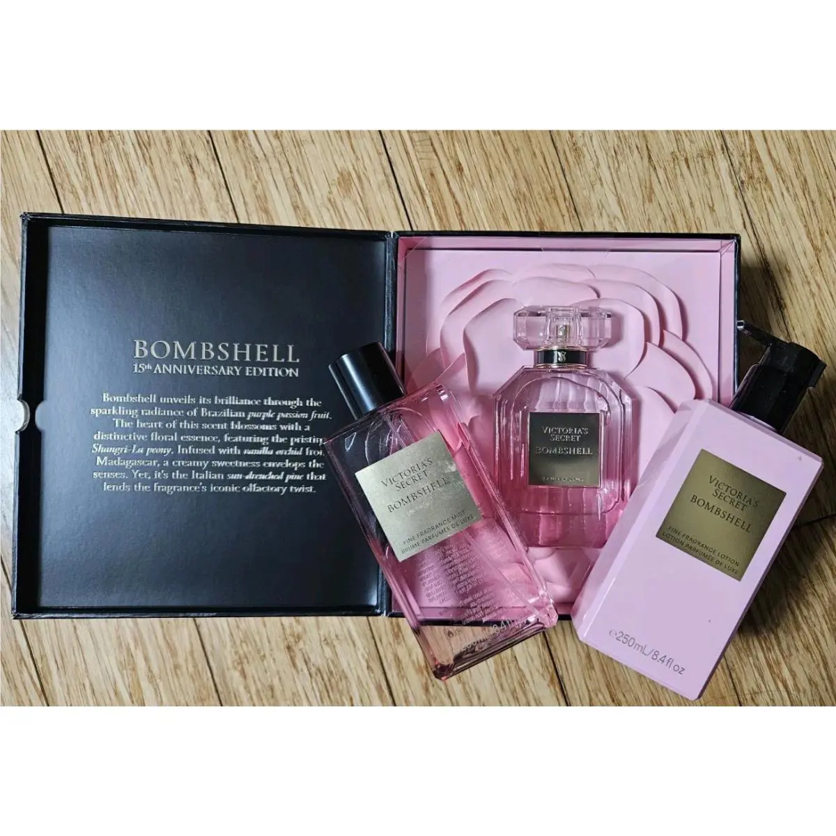 Victoria`s Secret Limited Edition Bombshell Perfume Mist Lotion Bundle Set by Victoria's Secret