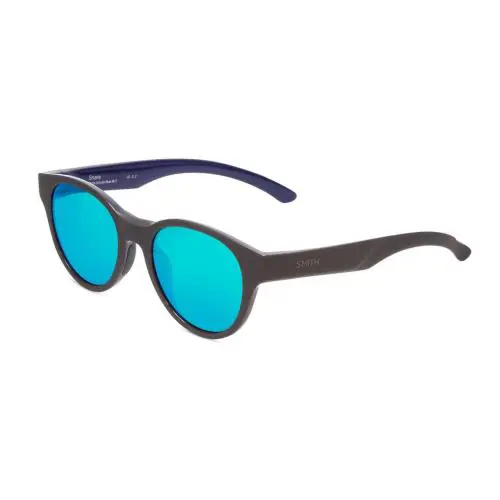 Smith Optics Snare Round Sunglasses in Grey Blue/polarized Green Chromapop 51 mm - Frame: Multicolor, Lens: Multicolor