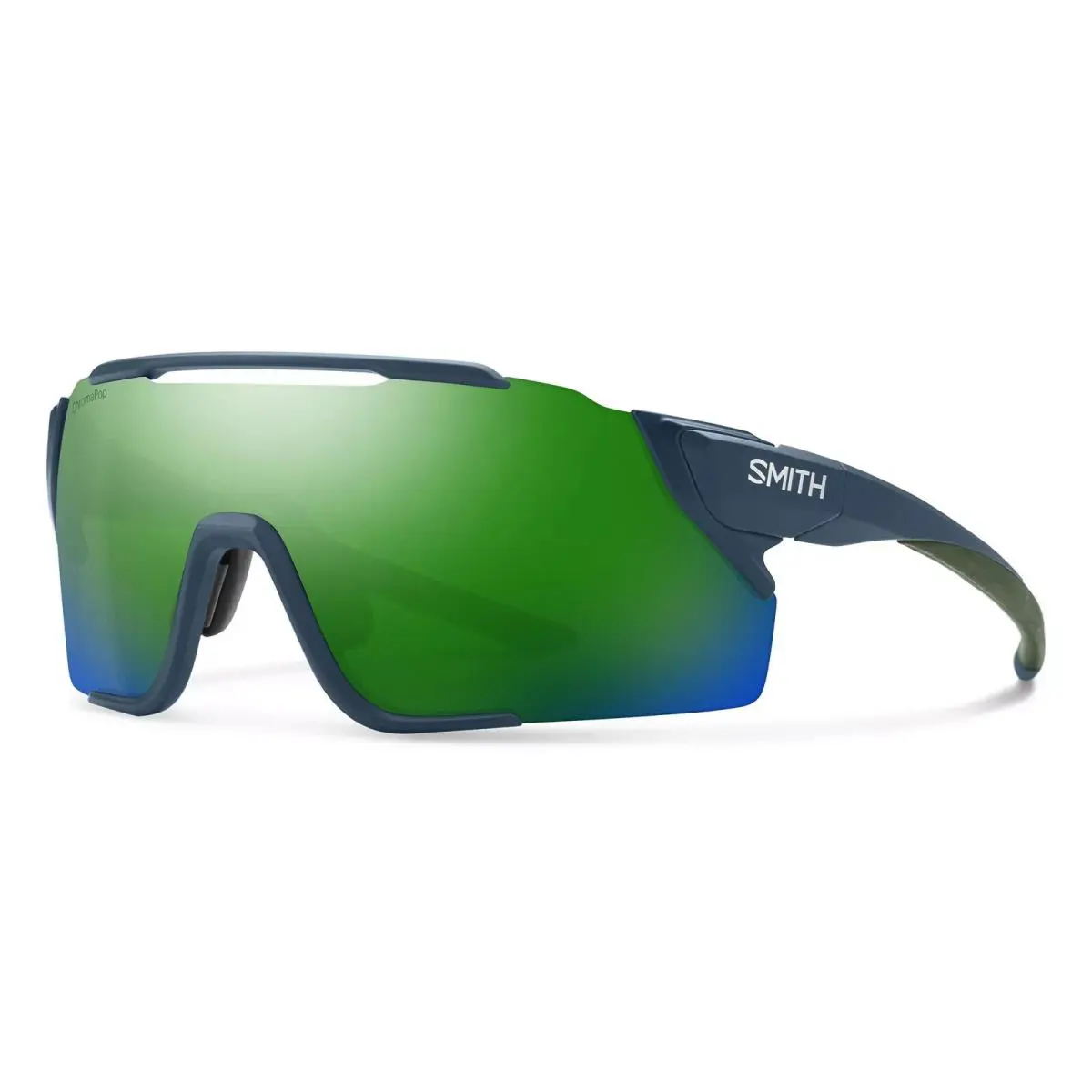Smith Attack Mag Mtb Sunglasses - Matte Stone / Chromapop Green Mirror