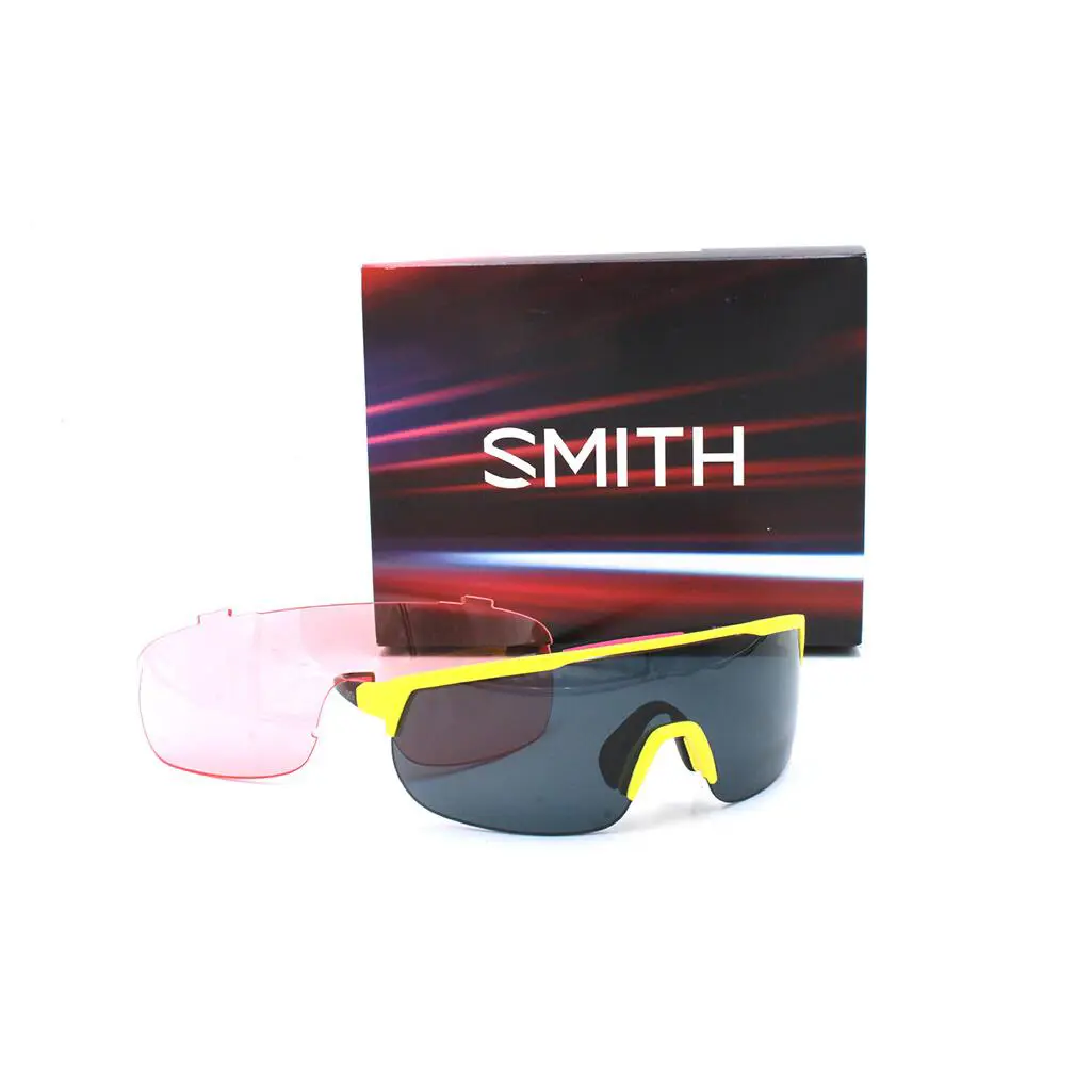 Smith Optics Trackstand Matte Citron Chromapop Black Lenses w/ Interchange Lens - Frame: Matte Citron, Lens: Black