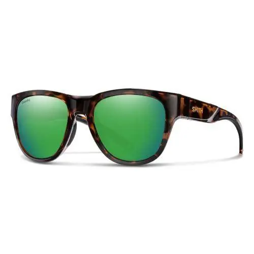 Smith Rockaway Cateye Sunglasses Tortoise/chromapop Glass Polarized Green Mirror by Smith Optics