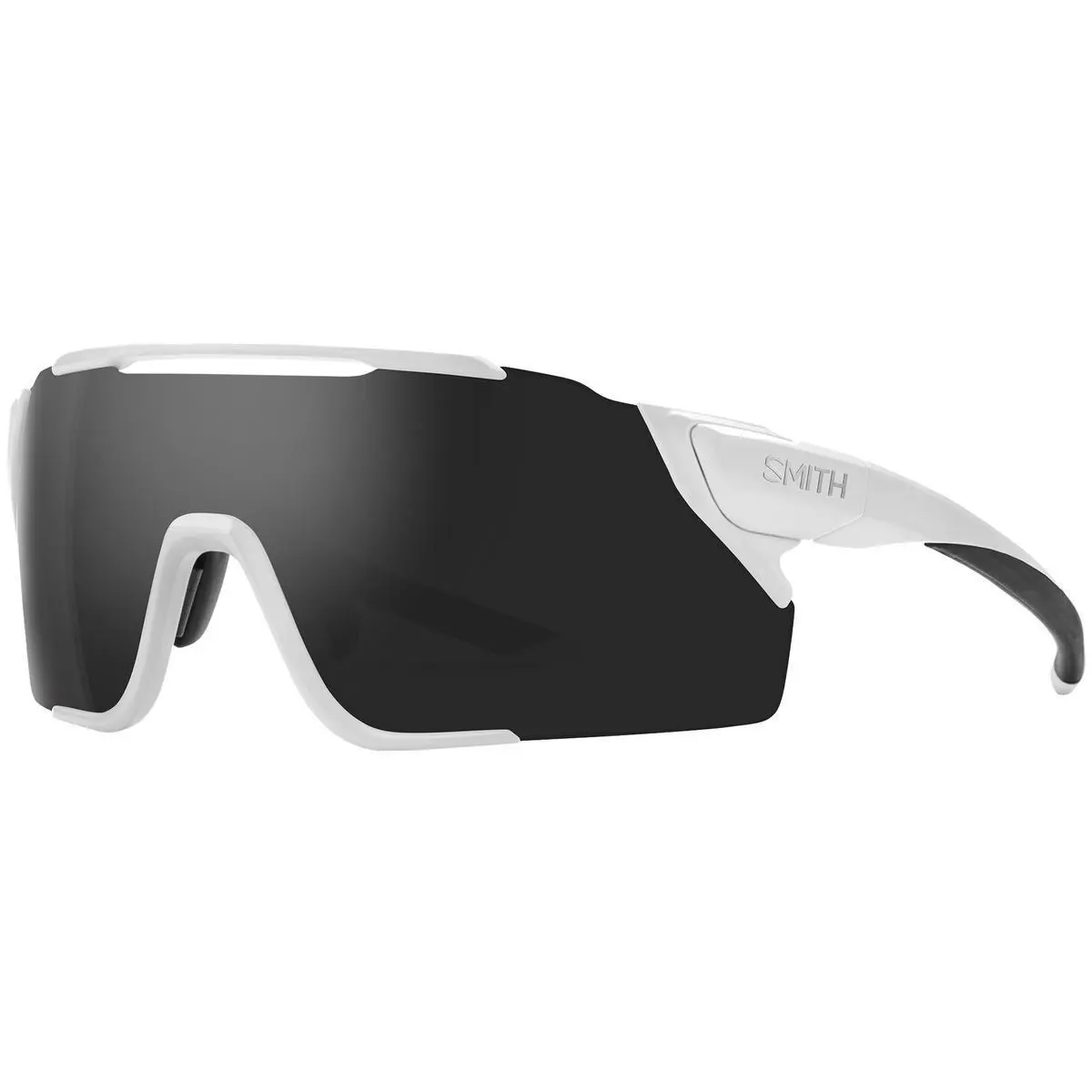 Smith Attack Mag Mtb Sunglasses Matte White Chromapop Black + Bonus Amber Lens by Smith Optics