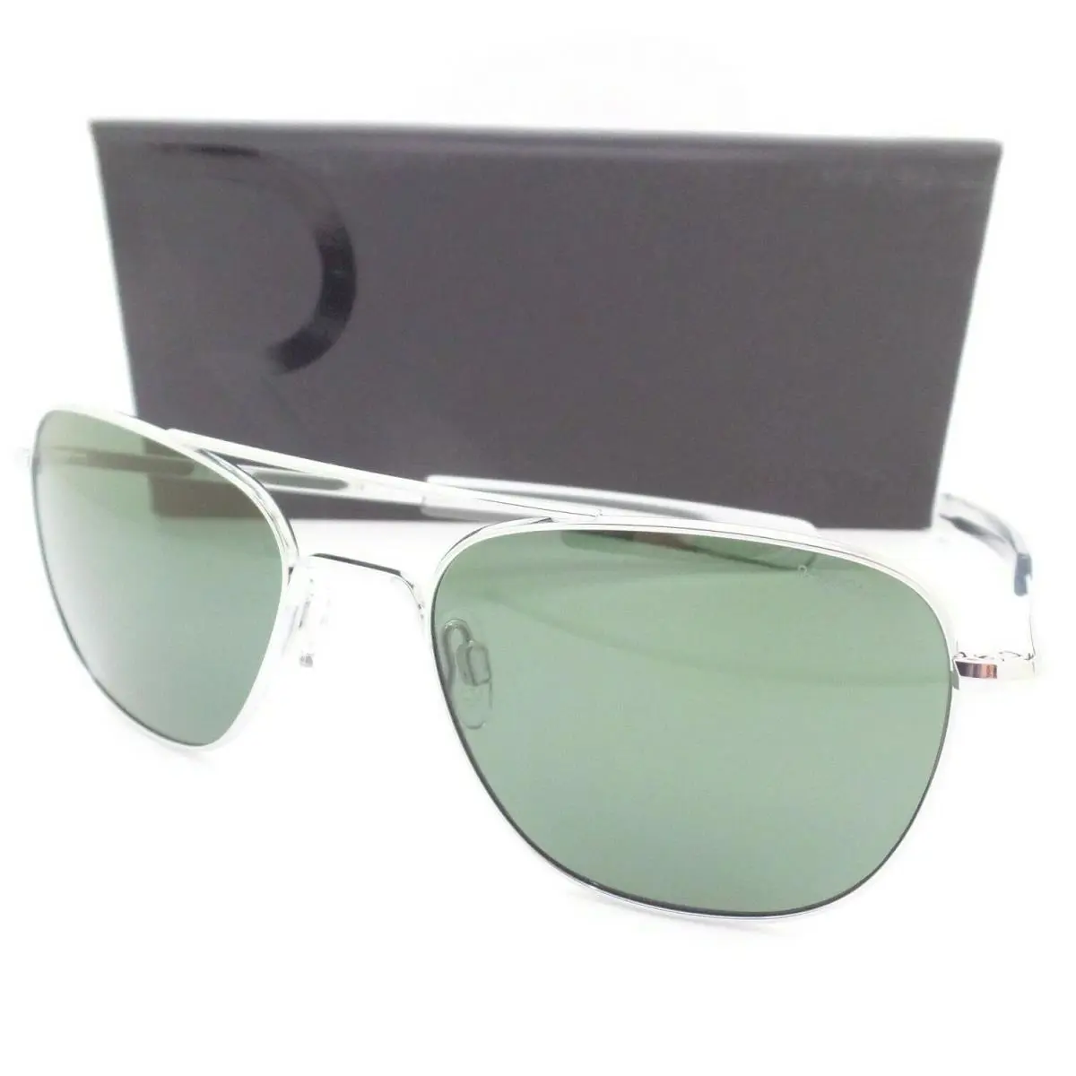 Engineering Aviator Bright Chrome Agx Bayonet Usa Sunglasses by Randolph