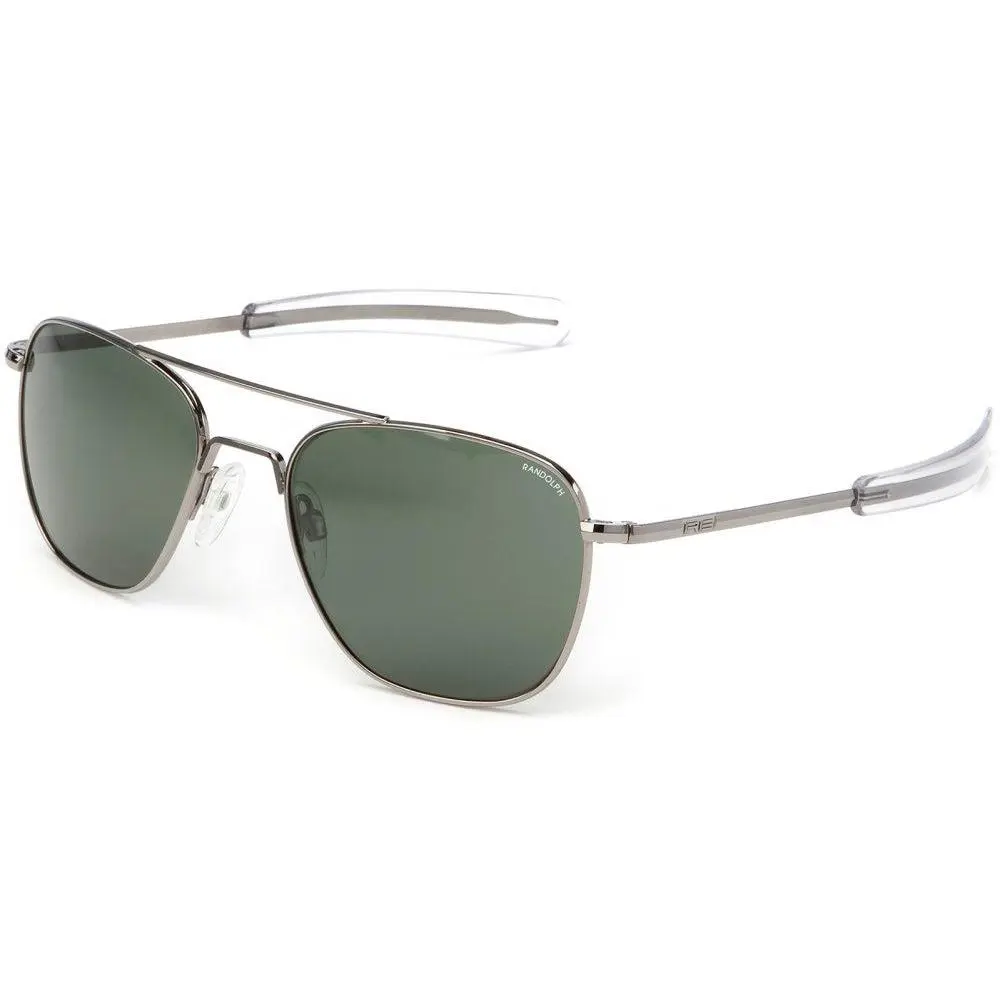Engineering Aviator Gunmetal Sunglasses by Randolph