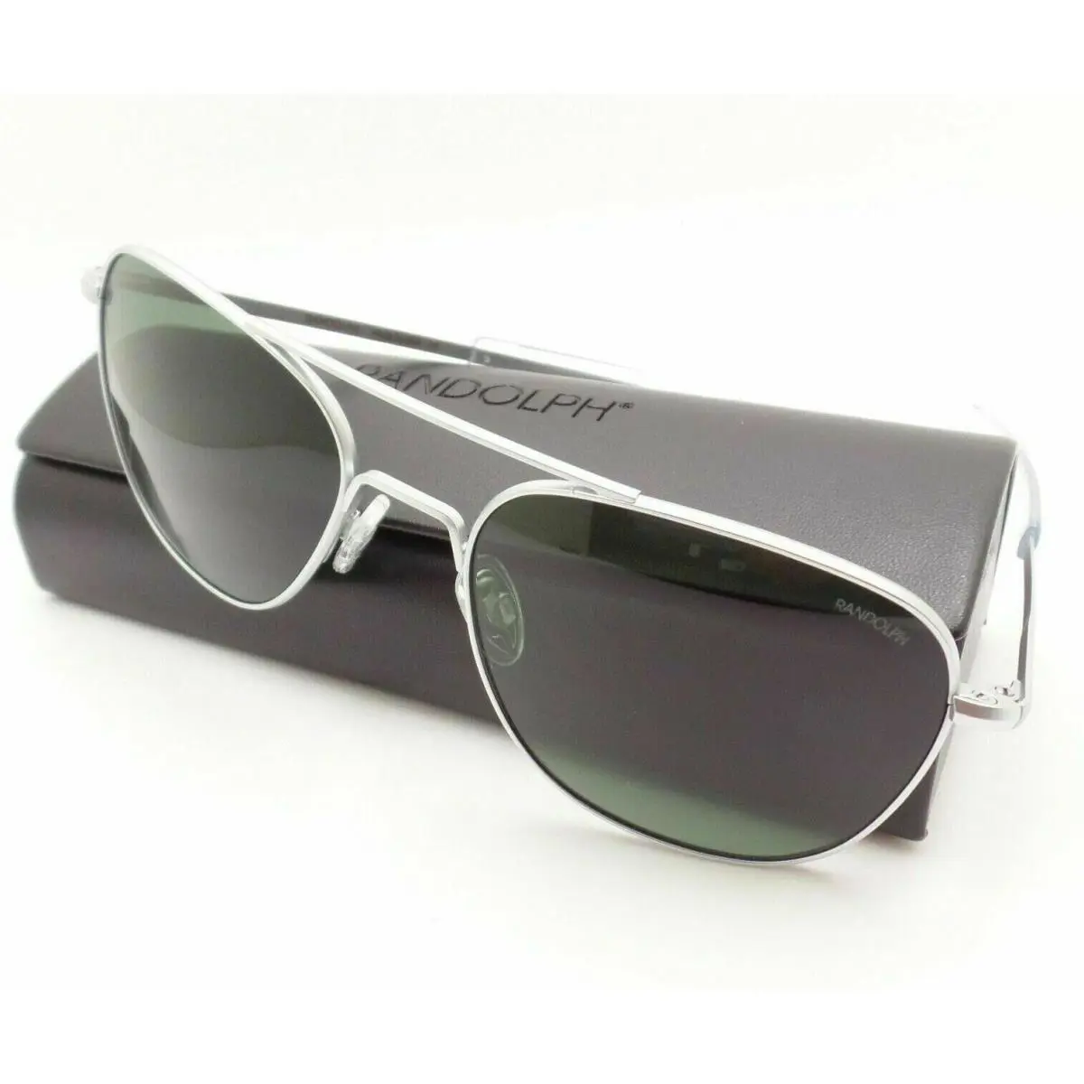 Randolph Engineering Aviator Matte Chrome Bayonet Agx Polarized Sunglasses 55/20/140 AF089
