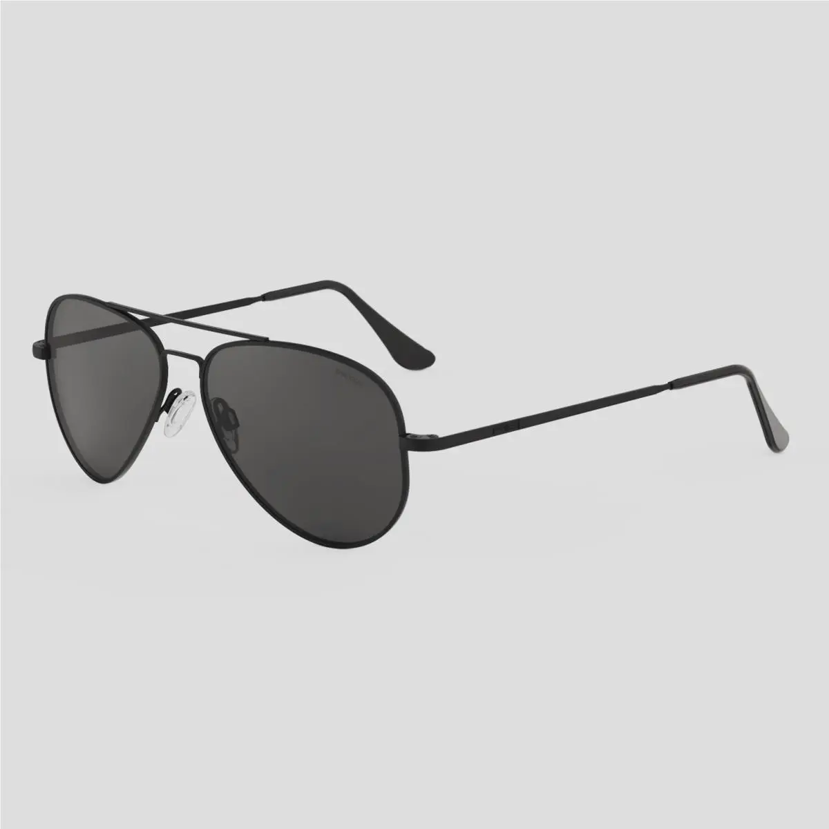 Engineering Concorde Matte Black Sunglasses Polarized American Gray by Randolph