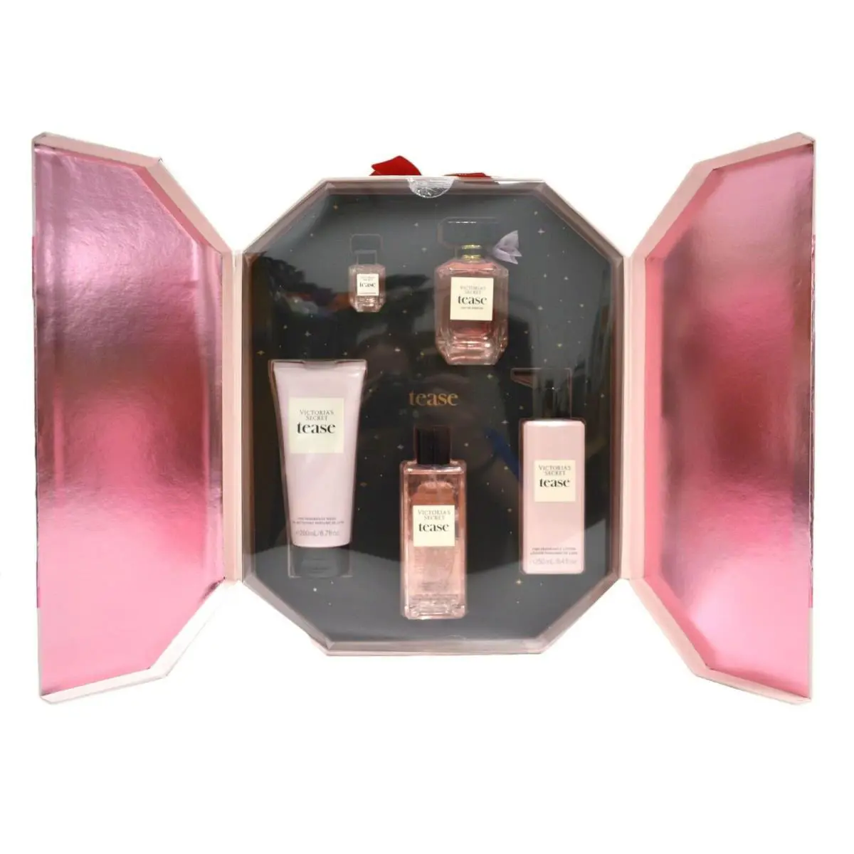Victoria`s Secret Tease 5 Piece Gift Set 3.4 Fl Oz Perfume Mist Lotion Wash by Victoria's Secret