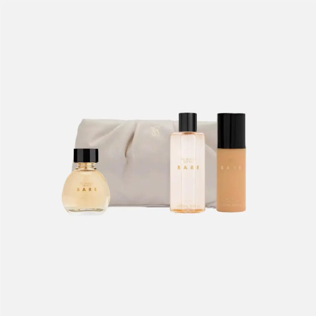 Victoria`s Secret Bare Bundle 3.4oz Parfum+body Milk Lotion+mist+bag 4-pc Set by Victoria's Secret