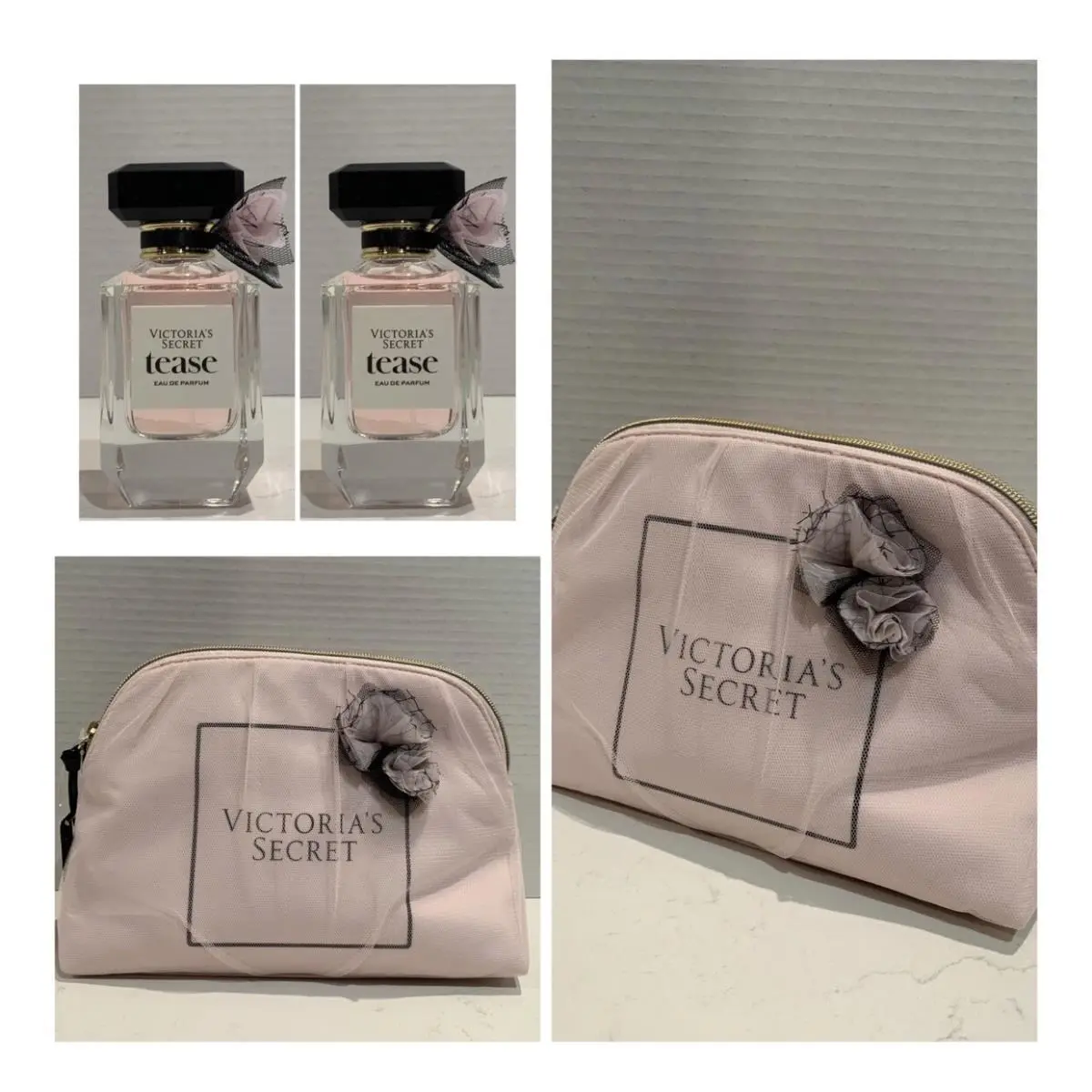 Victoria`s Secret Tease Eau de Parfum 1.7 Fl.oz. 2 and Beauty Bag by Victoria's Secret