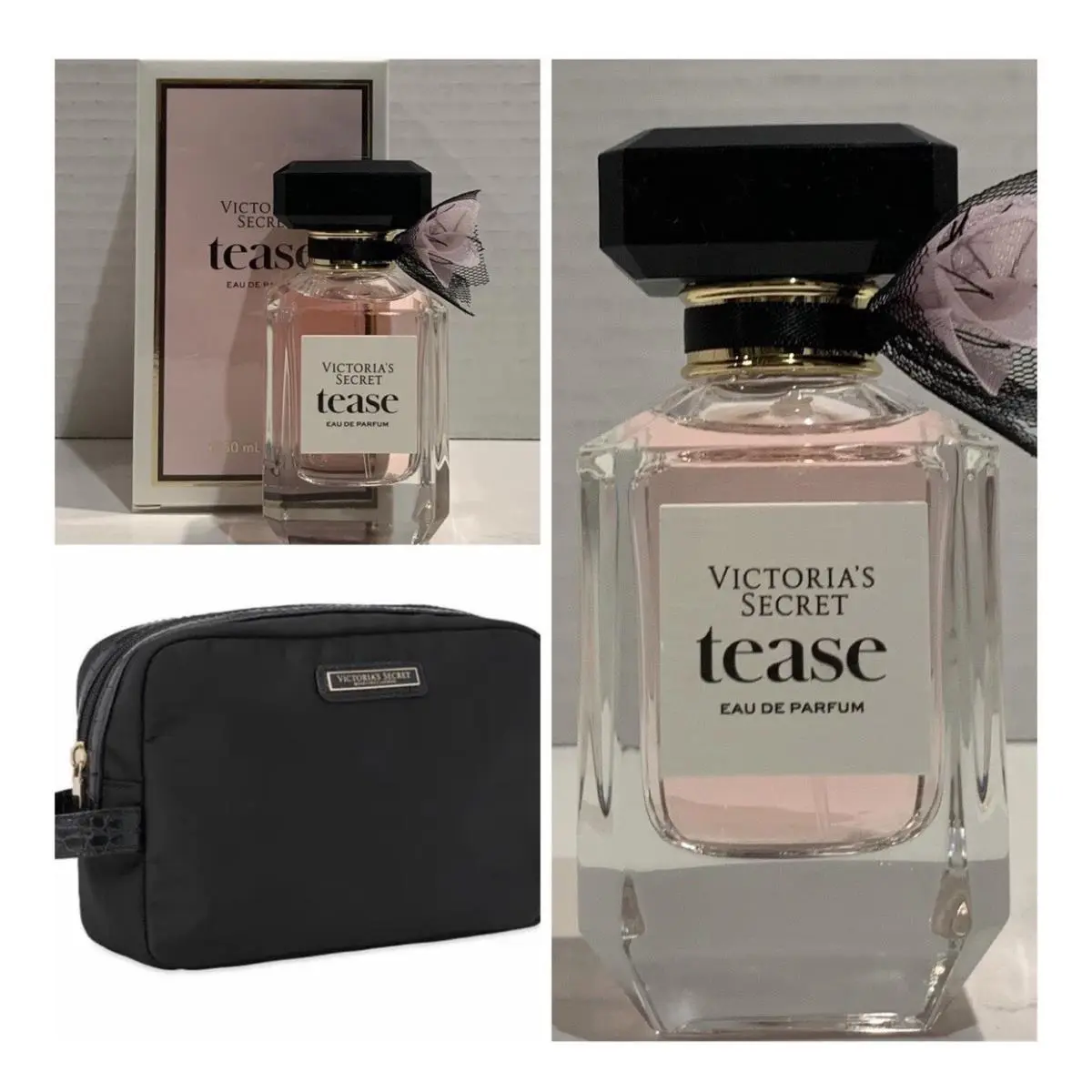 Victoria`s Secret Tease Eau de Parfum 1.7 Fl.oz. 2 and Beauty Bag by Victoria's Secret