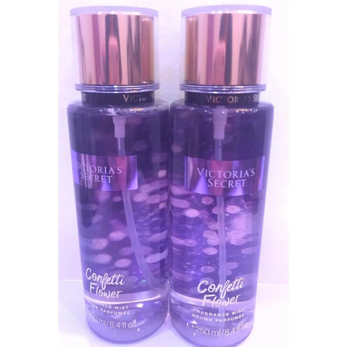 2 Victoria`s Secret Fragrance Perfume Mist For Women Confetti Flower 8.4 oz