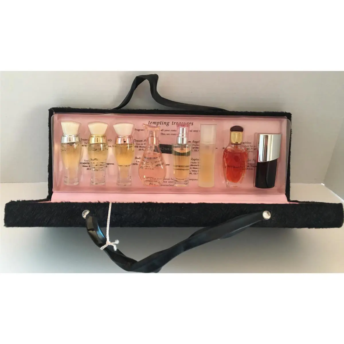 Vtg Victoria`s Secret Perfume Coffret Boxed Set Tempting Treasures Mini
