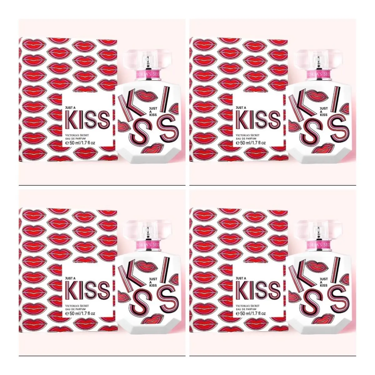 Victoria’s Secret Just A Kiss Eau de Parfum 1.7 Fl.oz. Lot of 4