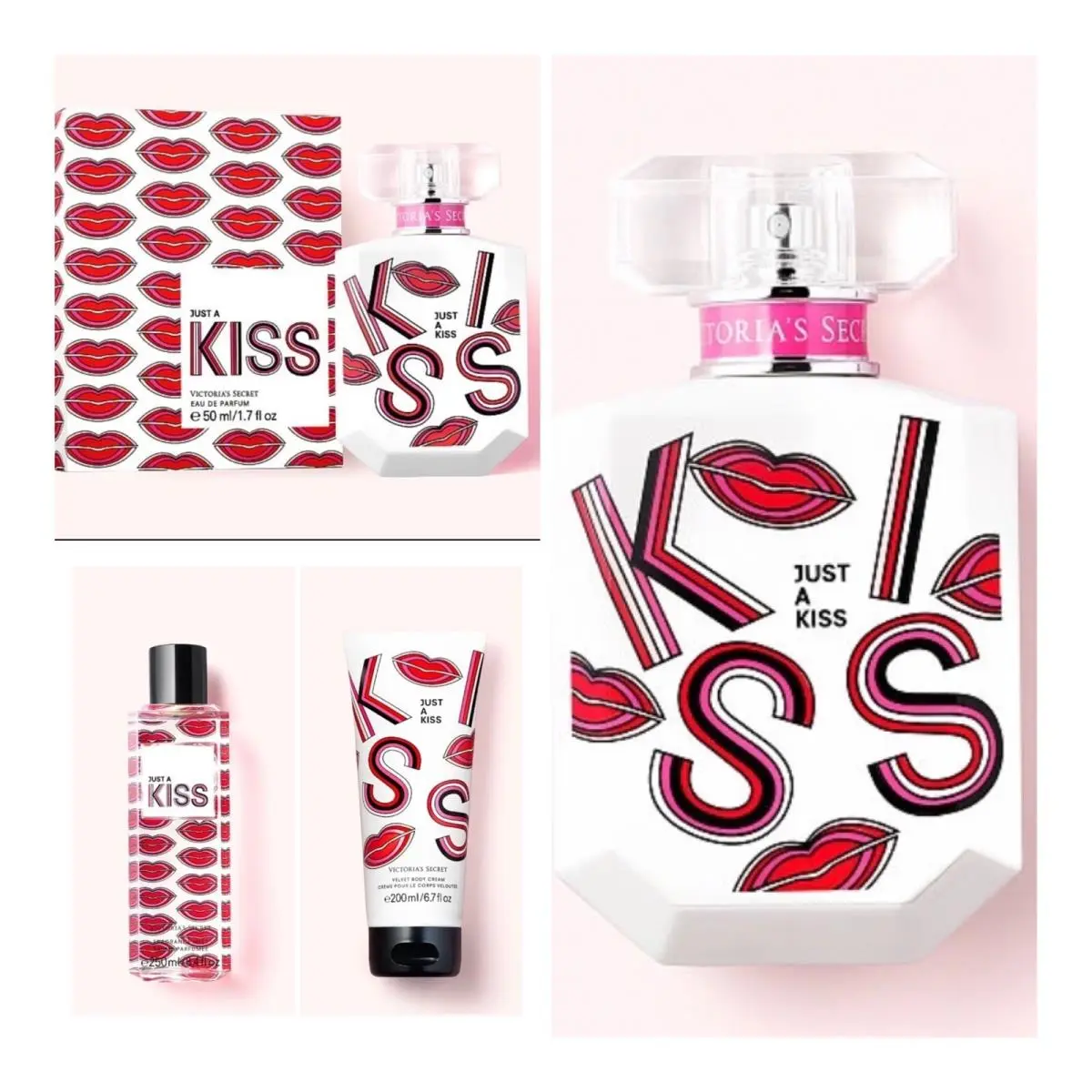 Victoria’s Secret Just A Kiss Edp 1.7 Fl.oz. 2 /fragrance Mist /body Cream