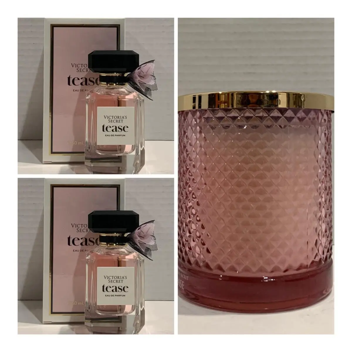 Victoria`s Secret Tease Eau de Parfum 1.7 Fl.oz. 2 and Fragrance Candle by Victoria's Secret