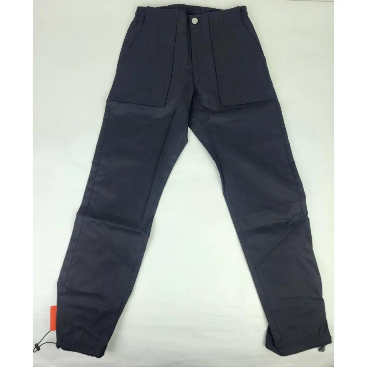 Mcm Resnick Women`s Black Straight Pants with Mesh Back Pocket MFP9ARA43BK