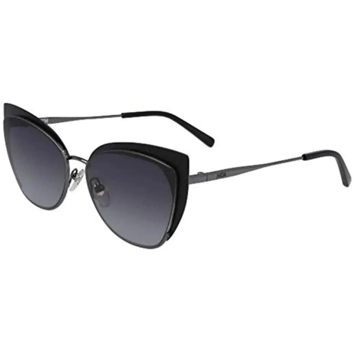 Mcm 144S 069 Dark Ruthenium Cat Eye Sunglasses with Grey Lenses