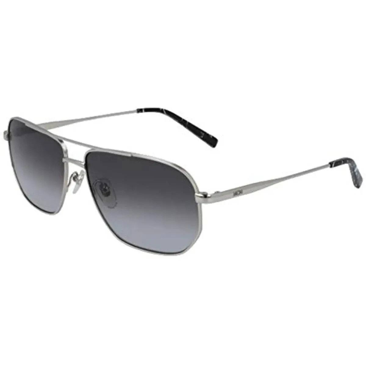 Mcm 141S 045 Silver Aviator Sunglasses with Grey Gradient Lenses