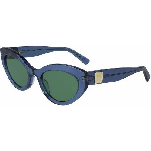Mcm MCM684S-424 Women`s Cat-eye Blue Sunglasses Green Lens