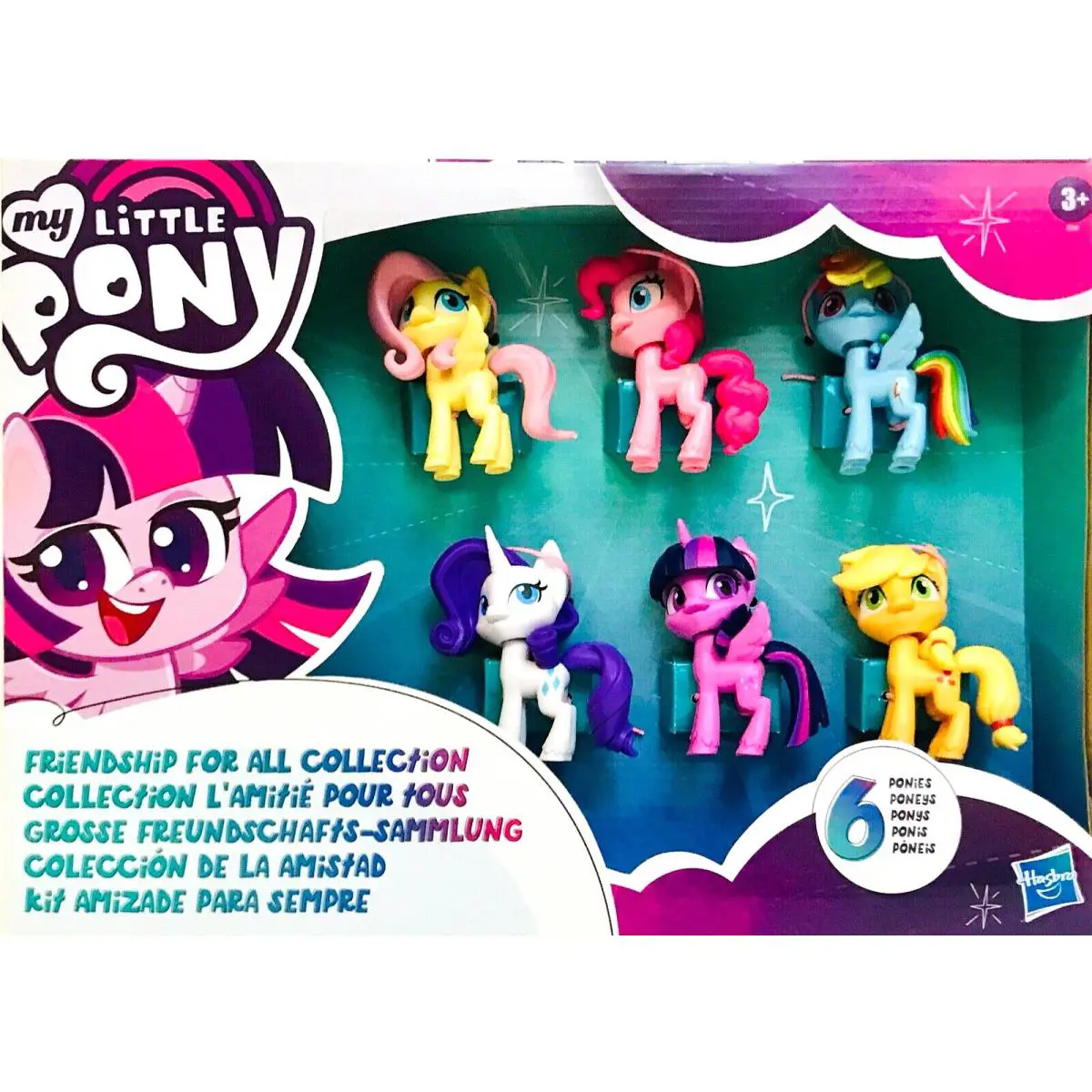 Hasbro My Little Pony Friendship For All 6 Piece Pony Figure Collection Age 3 Up