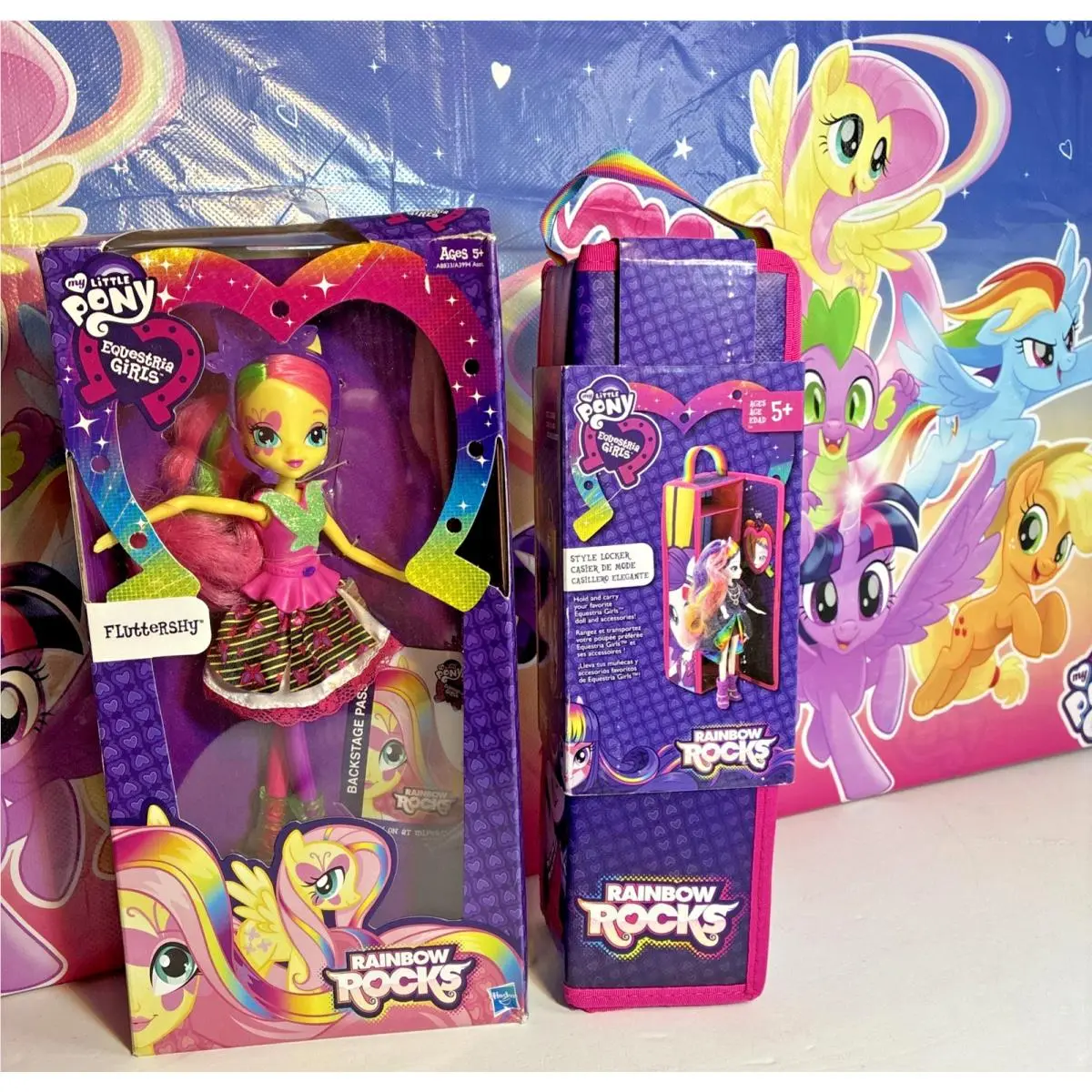 My Little Pony Equestria Girls Fluttershy Rainbow Rocks with Style Locker Read