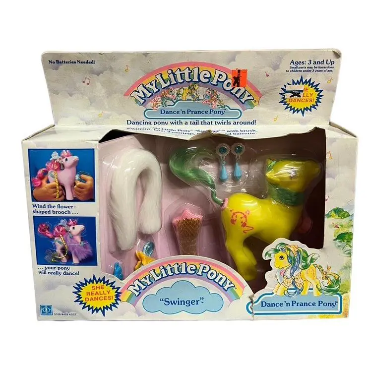 Vintage 1988 Hasbro G1 MY Little Pony Mlp Dance N Prance Swinger