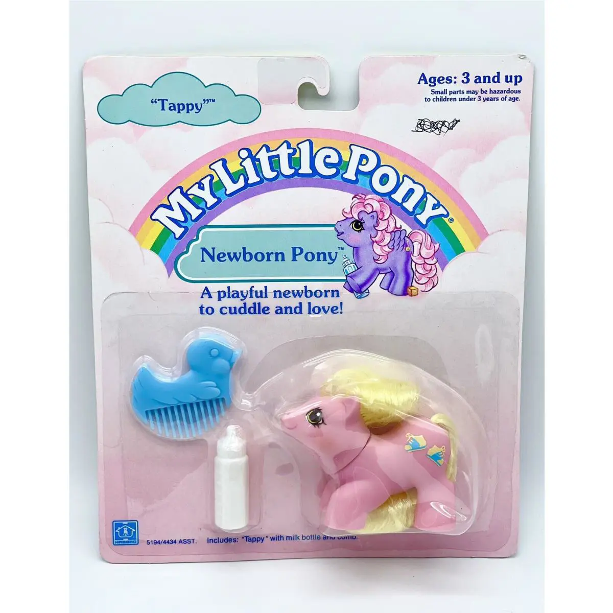 Vintage 1988 Hasbro My Little Pony G1 Newborn Tappy
