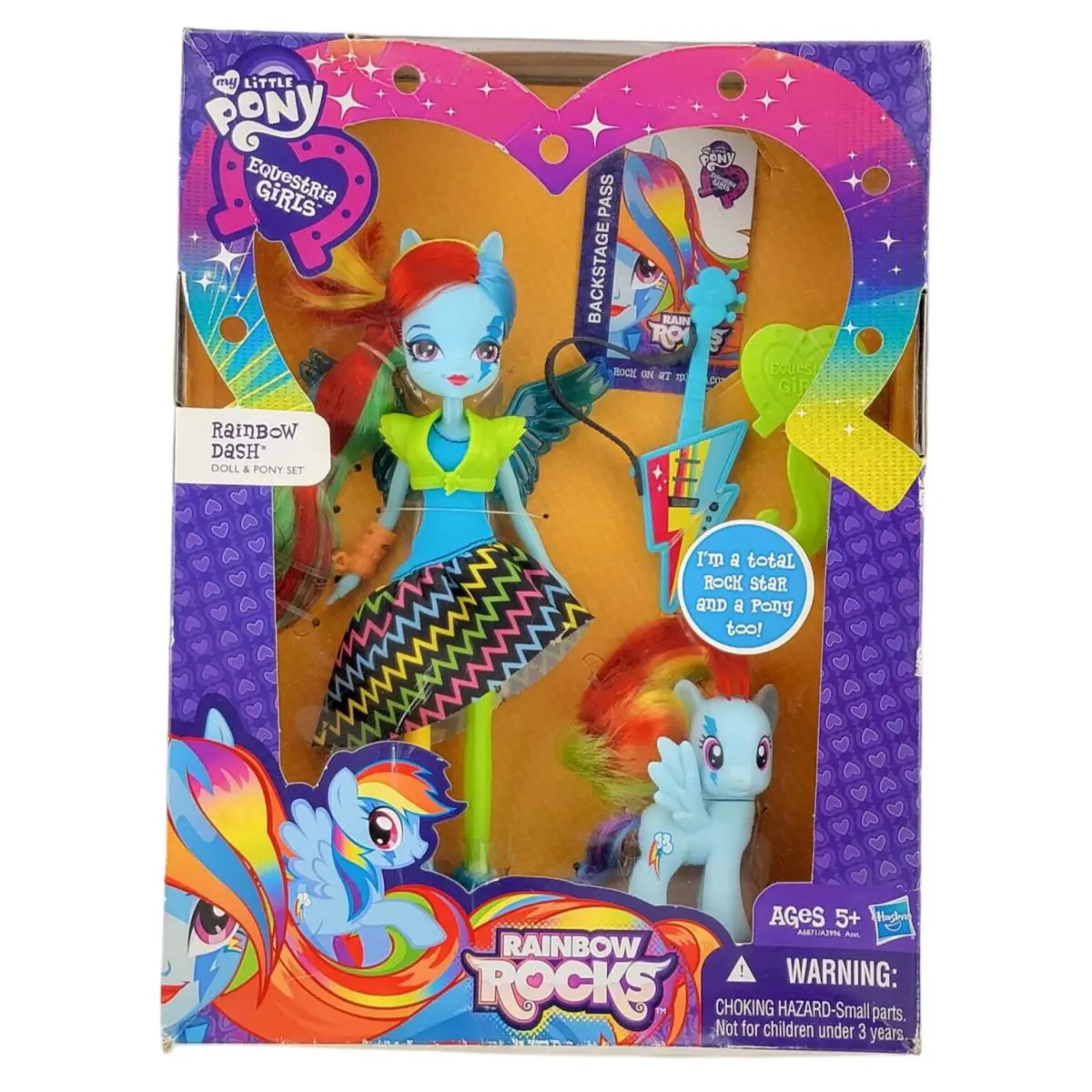 Mlp My Little Pony Equestria Girls Rainbow Dash Rocks 2013 Hasbro Doll