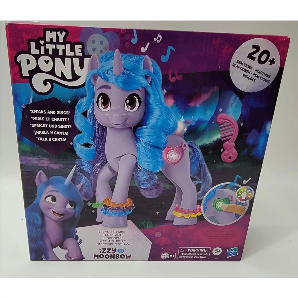 My Little Pony Izzy Moonbow 20+ Reactions Speak Sings Accessories