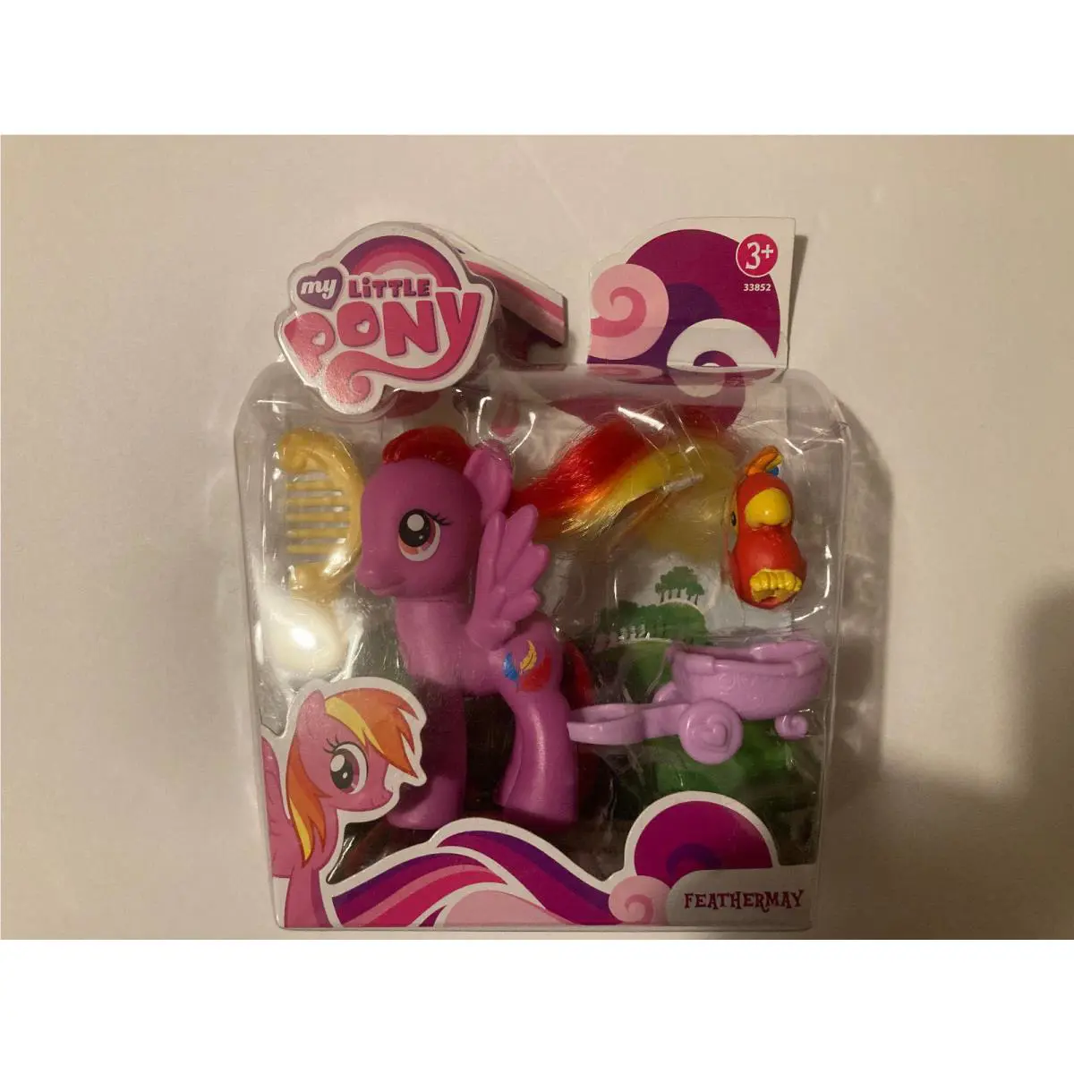 My Little Pony G4 Feathermay 3 w Wagon Parrot Nip