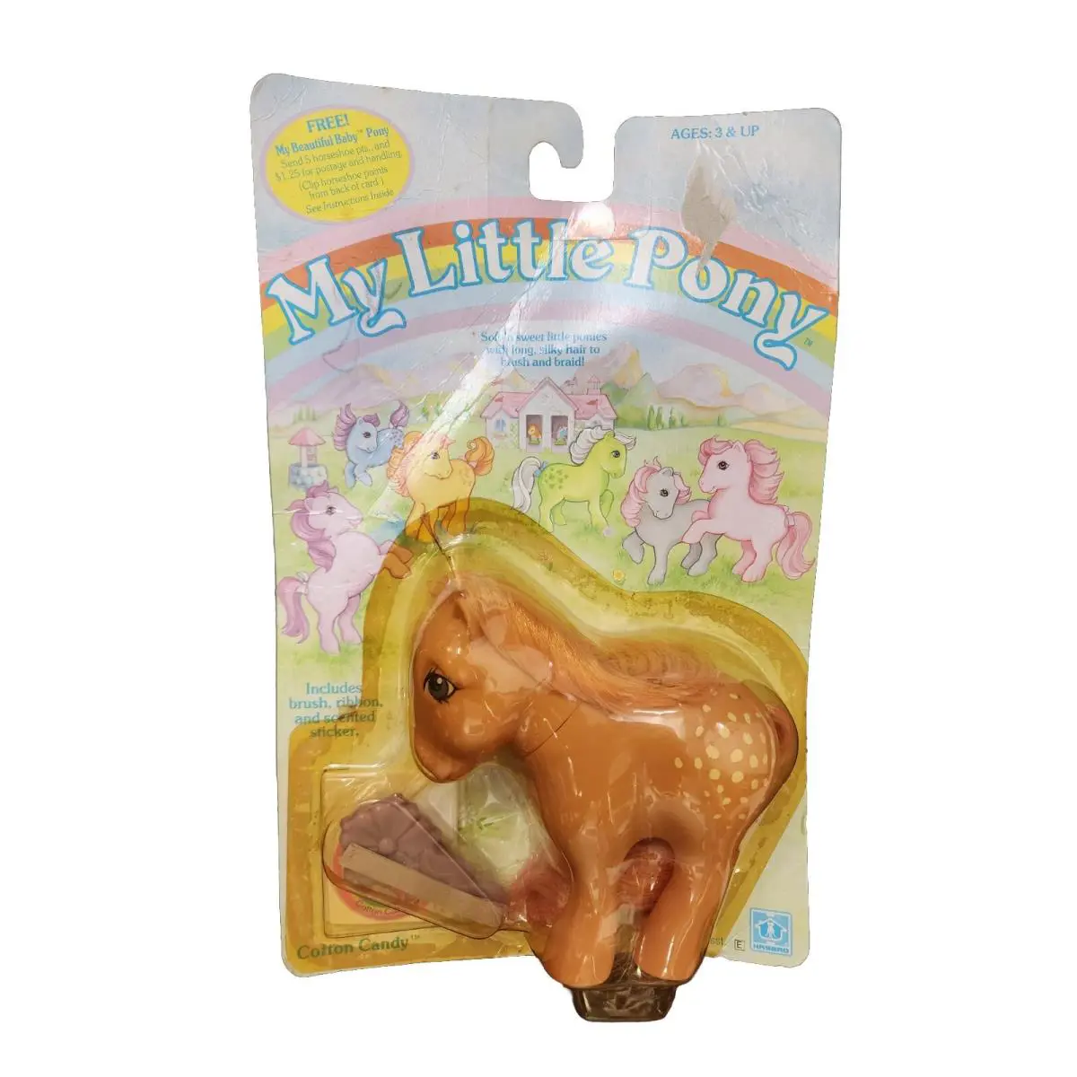 Vtg Cotton Candy My Little Pony G1 Moc
