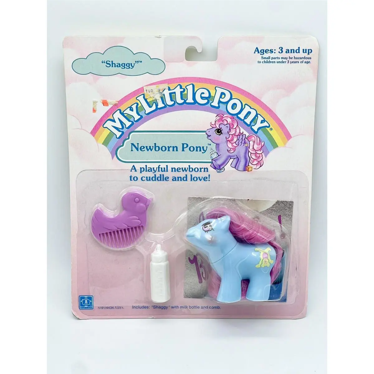 Vintage 1988 Hasbro My Little Pony G1 Newborn Shaggy