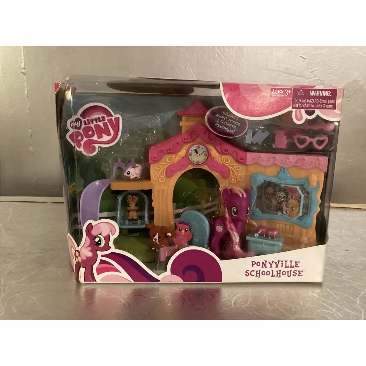 G4 My Little Pony Brushable Ponyville Schoolhouse w Cheerilee Mlp Fim