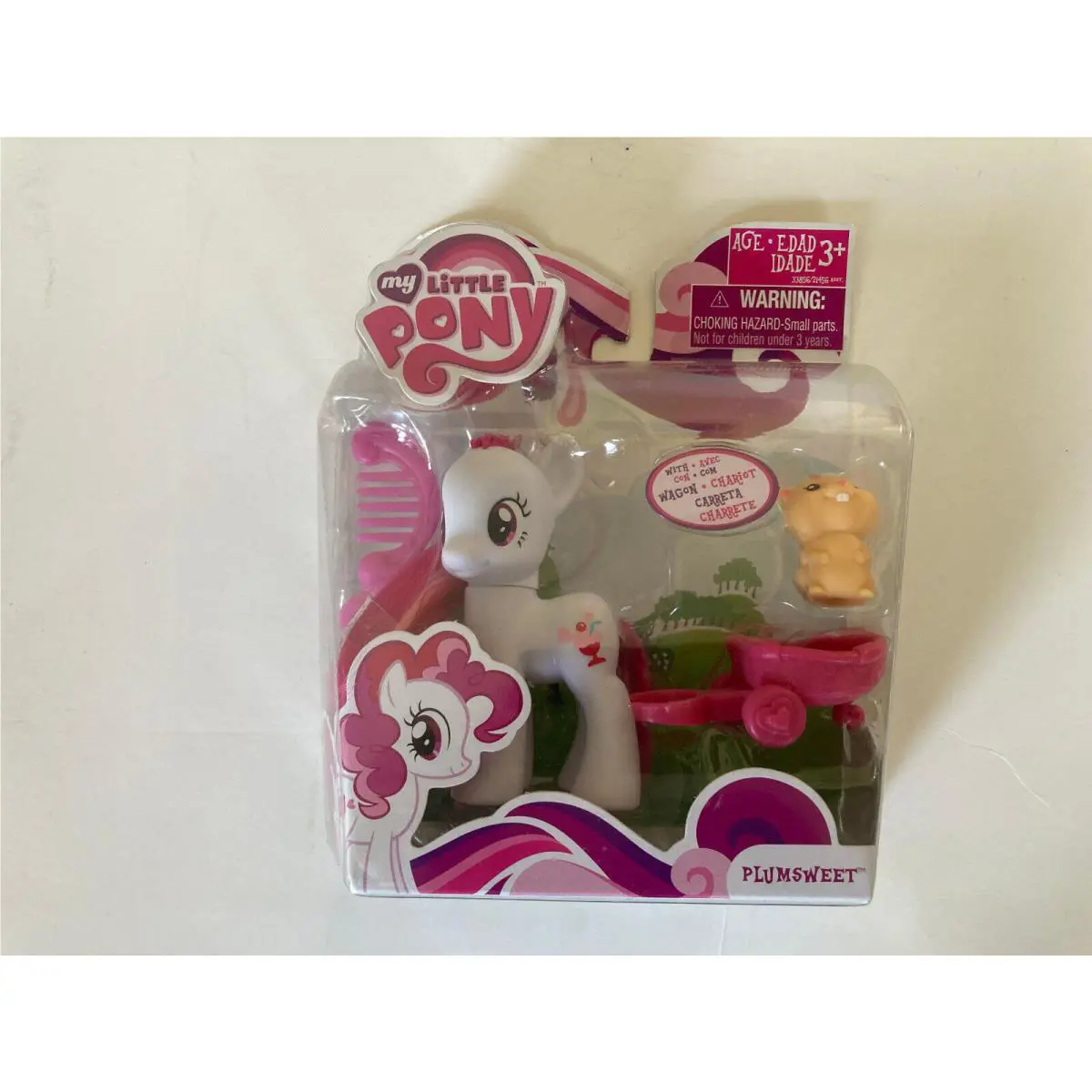 My Little Pony G4 Plumsweet with Wagon Hamster 3 Nip