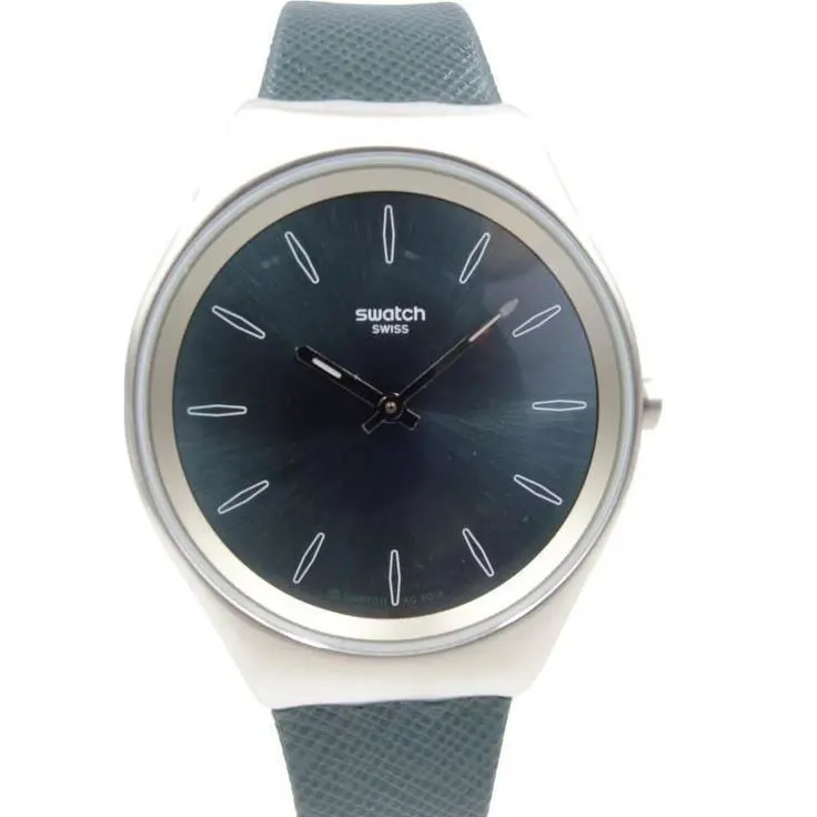 Swiss Swatch Skin Irony Skinpetrol Green Leather Watch 38 mm SYXS121