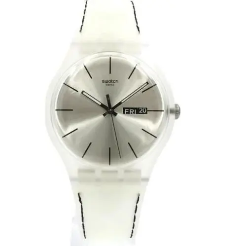 Swatch Swiss Originals Resolution Day Date Silicone Watch 41mm SUOK700C
