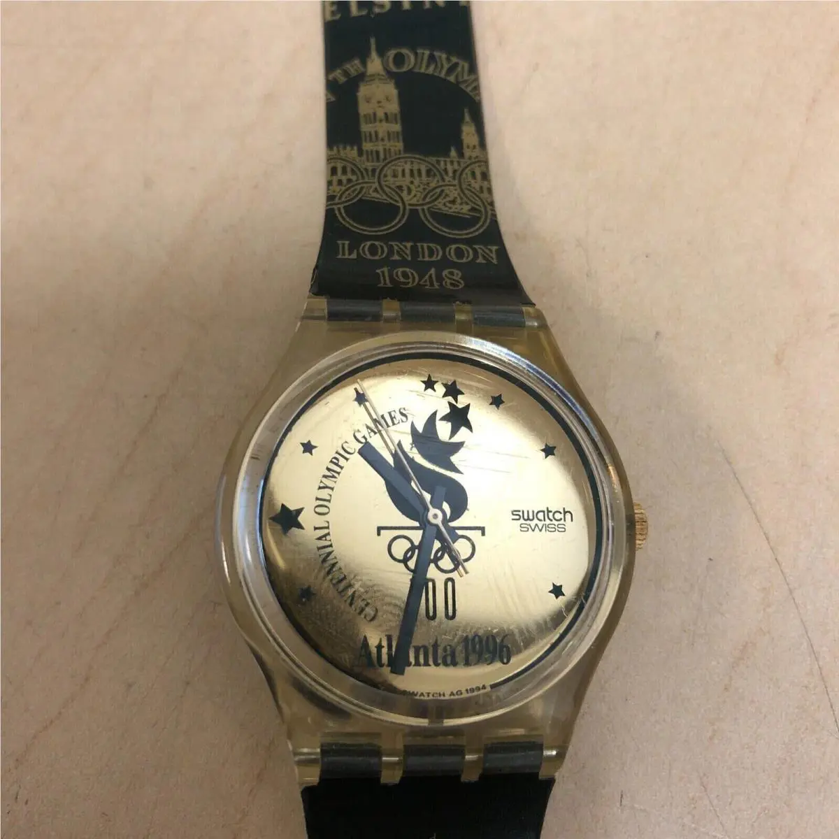 Swatch London 1948 Olympics Watch Atlanta Centennial 1996 Switzerland