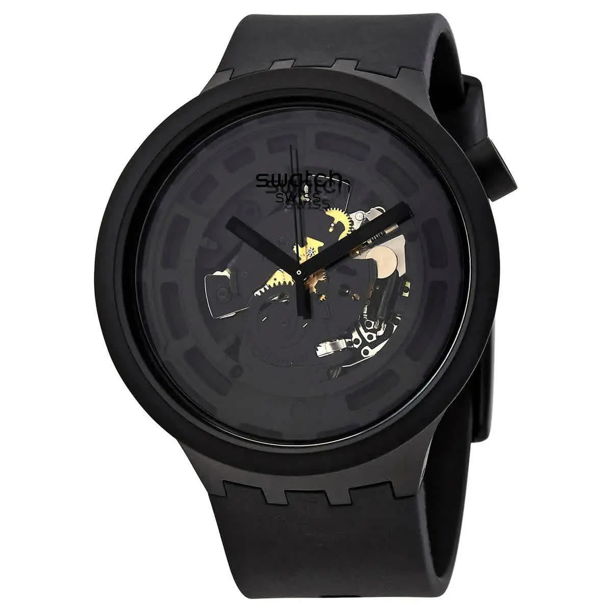 Swatch Bioceramic Quartz Black Dial Men`s Watch SB03B100